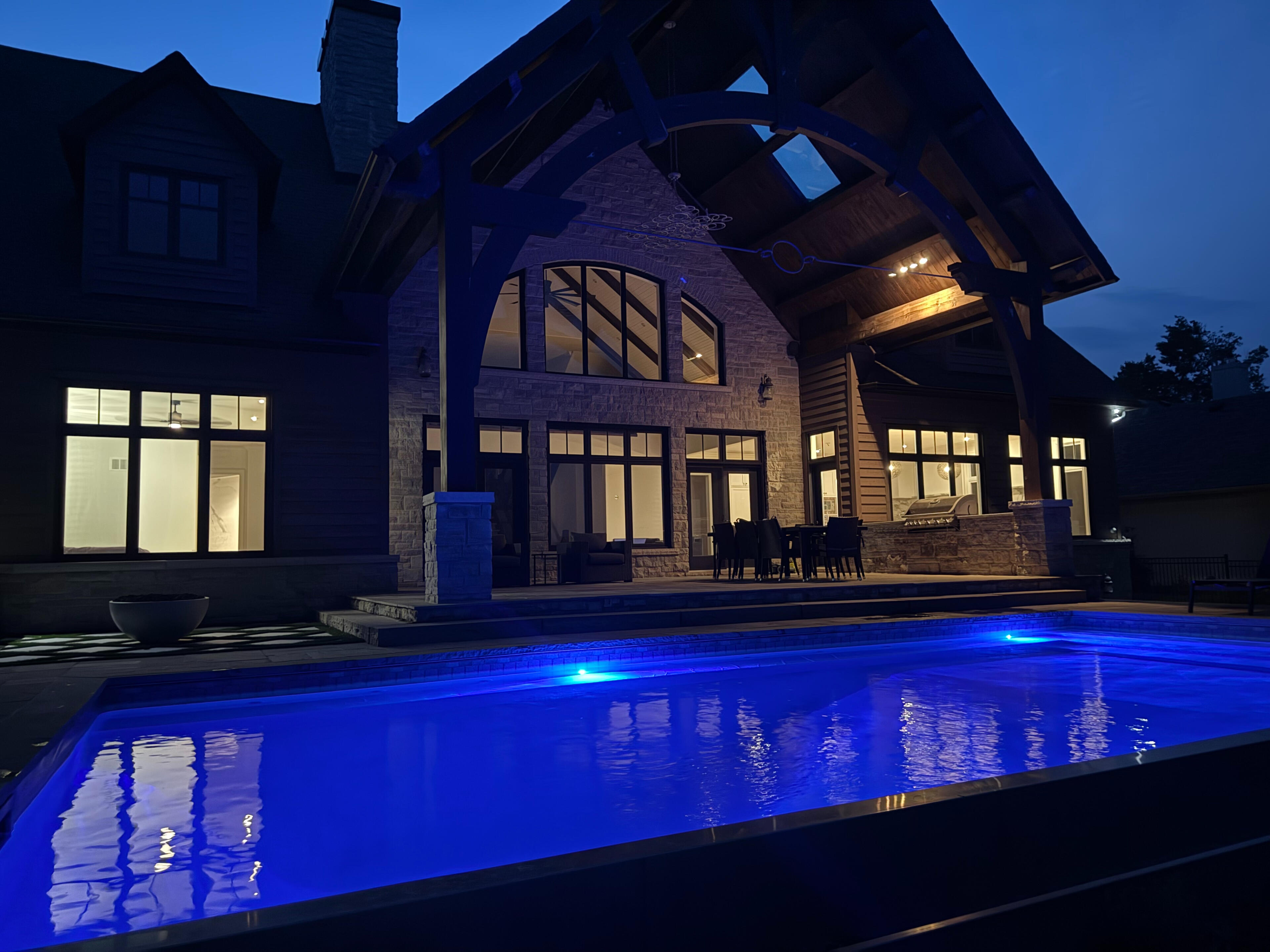 Cottage and pool shot Cottage and pool shot