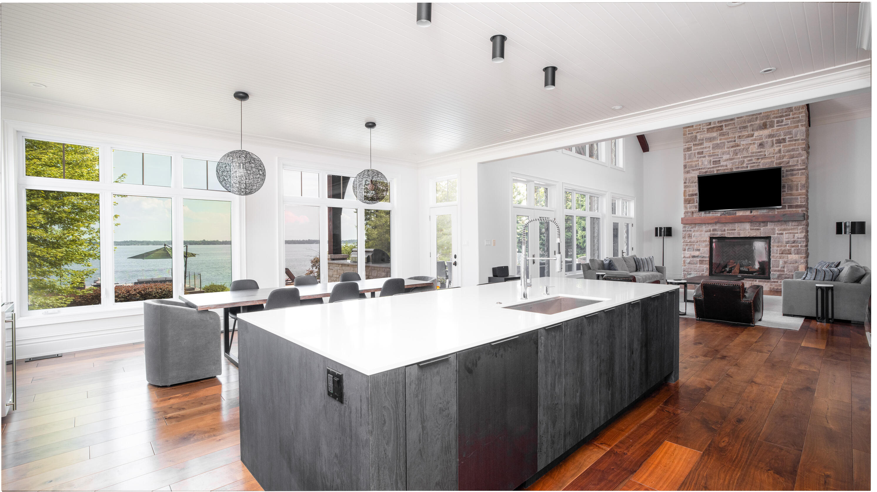 Dining Room looking on to Living Room Dining Room looking on to Living Room