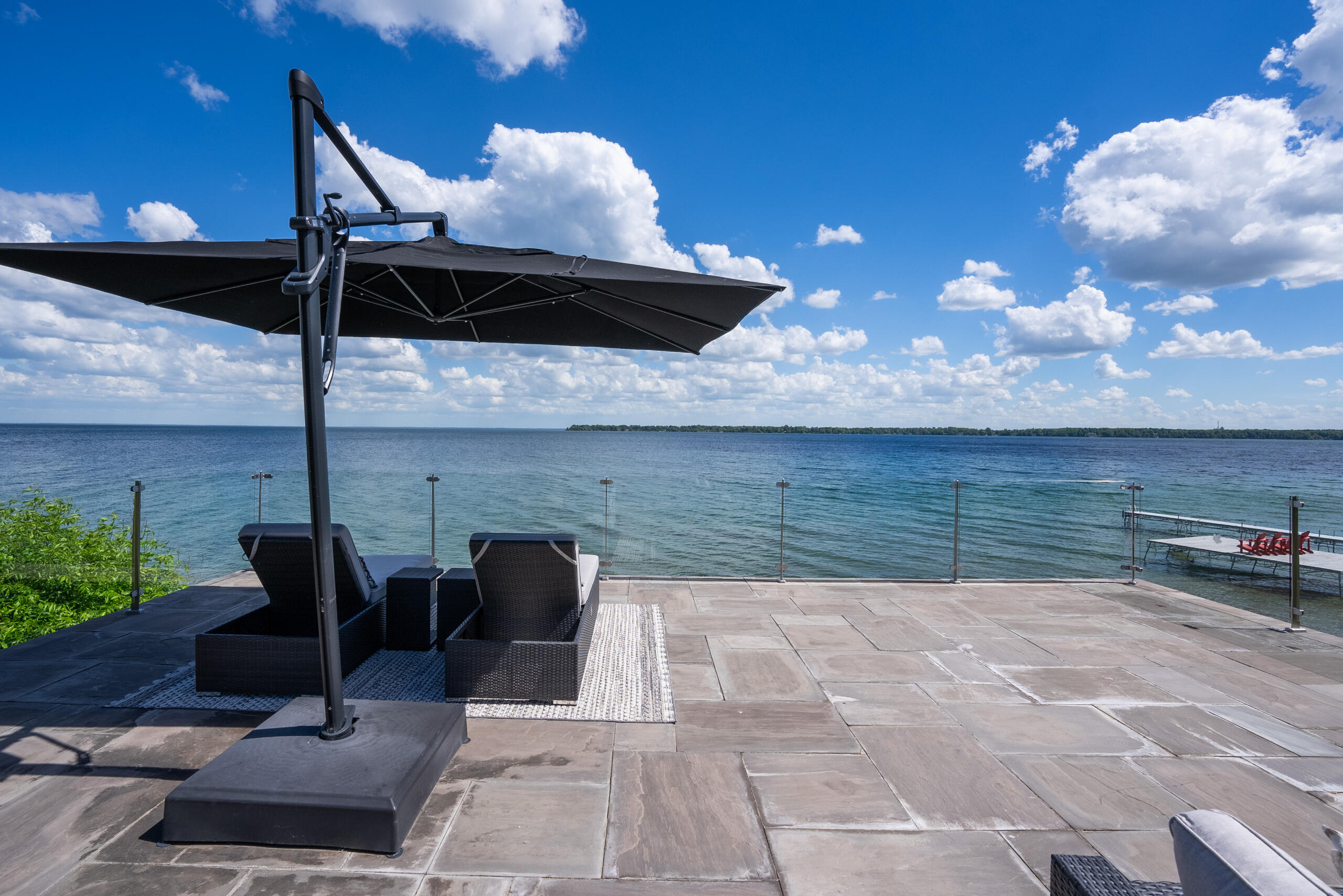 Rooftop looking out on to the lake on top of Boathouse Rooftop looking out on to the lake on top of Boathouse